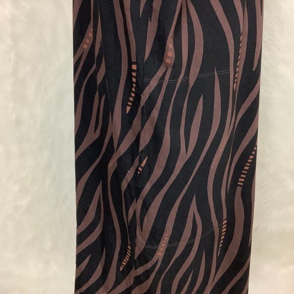 Gudrun Sjoden Brown & Black Wavy Stripe Long Sleeve Dress - Picture 6 of 7